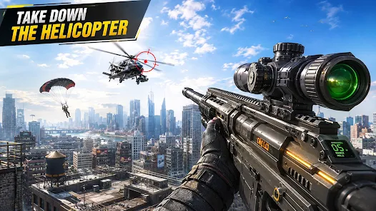 Take down the helicopter gameplay screenshot